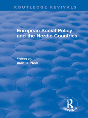 cover image of European Social Policy and the Nordic Countries